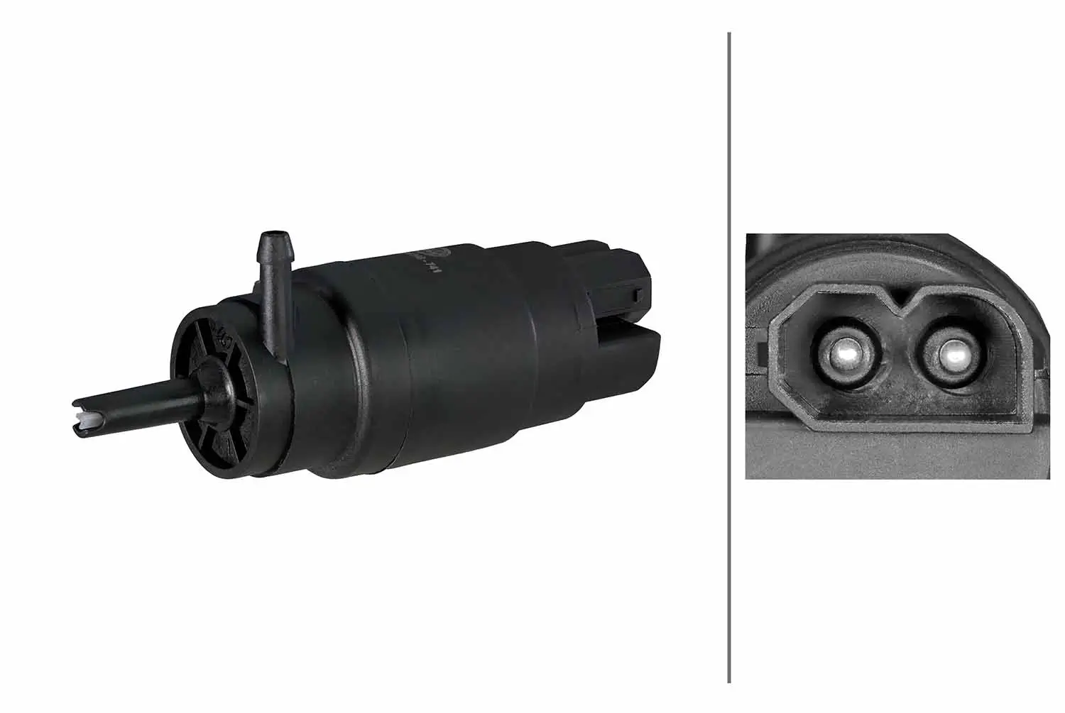 Waschwasserpumpe, Scheibenreinigung 12 V vorne HELLA 8TW 006 848-741