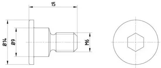 Schraube, Bremsscheibe HELLA 8DZ 355 209-011 Bild Schraube, Bremsscheibe HELLA 8DZ 355 209-011