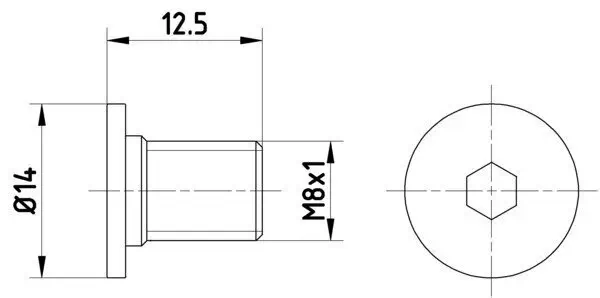 Schraube, Bremsscheibe HELLA 8DZ 355 209-021