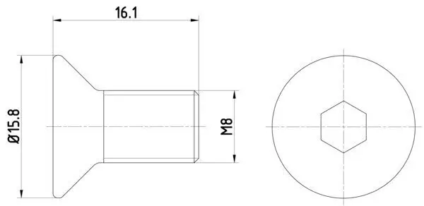 Schraube, Bremsscheibe HELLA 8DZ 355 209-061