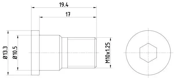 Schraube, Bremsscheibe HELLA 8DZ 355 209-071