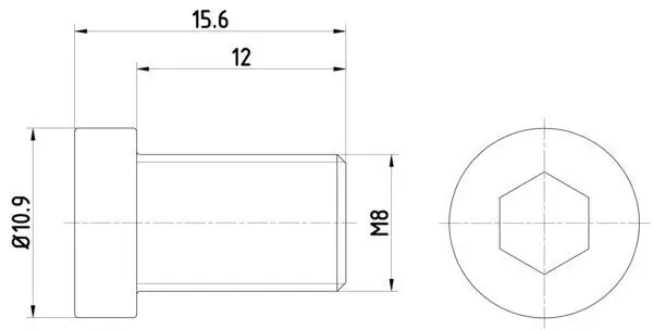 Schraube, Bremsscheibe HELLA 8DZ 355 209-091