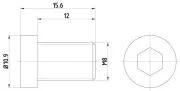 Schraube, Bremsscheibe HELLA 8DZ 355 209-091