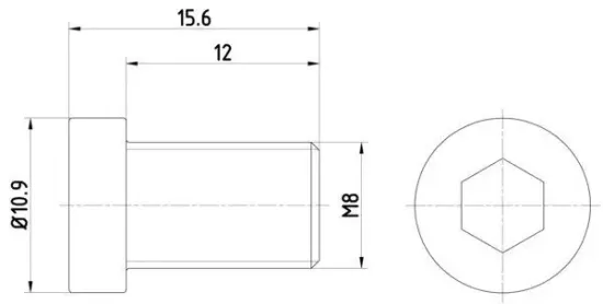 Schraube, Bremsscheibe HELLA 8DZ 355 209-091 Bild Schraube, Bremsscheibe HELLA 8DZ 355 209-091