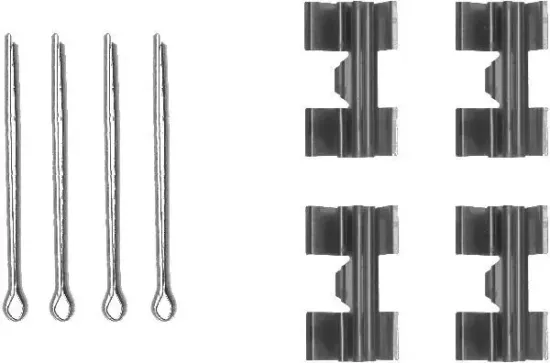 Zubehörsatz, Scheibenbremsbelag HELLA 8DZ 355 203-451 Bild Zubehörsatz, Scheibenbremsbelag HELLA 8DZ 355 203-451