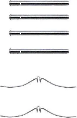 Zubehörsatz, Scheibenbremsbelag HELLA 8DZ 355 202-221