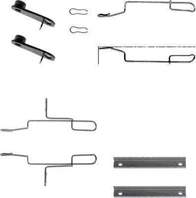 Zubehörsatz, Scheibenbremsbelag HELLA 8DZ 355 202-531 Bild Zubehörsatz, Scheibenbremsbelag HELLA 8DZ 355 202-531