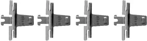 Zubehörsatz, Scheibenbremsbelag HELLA 8DZ 355 202-151