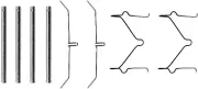 Zubehörsatz, Scheibenbremsbelag HELLA 8DZ 355 201-101