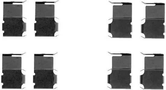 Zubehörsatz, Scheibenbremsbelag HELLA 8DZ 355 204-811 Bild Zubehörsatz, Scheibenbremsbelag HELLA 8DZ 355 204-811