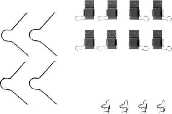 Zubehörsatz, Scheibenbremsbelag HELLA 8DZ 355 204-001 Bild Zubehörsatz, Scheibenbremsbelag HELLA 8DZ 355 204-001