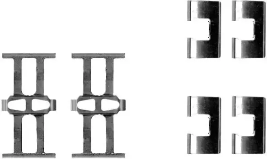 Zubehörsatz, Scheibenbremsbelag HELLA 8DZ 355 202-321 Bild Zubehörsatz, Scheibenbremsbelag HELLA 8DZ 355 202-321