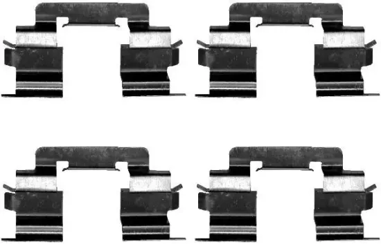 Zubehörsatz, Scheibenbremsbelag HELLA 8DZ 355 202-641 Bild Zubehörsatz, Scheibenbremsbelag HELLA 8DZ 355 202-641