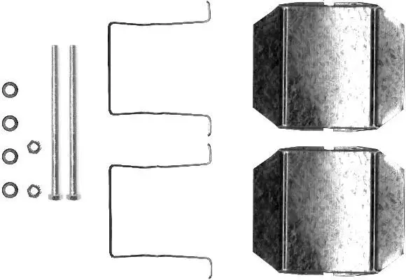 Zubehörsatz, Scheibenbremsbelag HELLA 8DZ 355 202-751