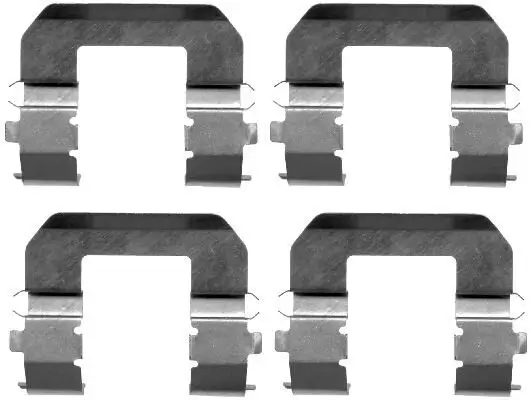 Zubehörsatz, Scheibenbremsbelag HELLA 8DZ 355 203-091 Bild Zubehörsatz, Scheibenbremsbelag HELLA 8DZ 355 203-091