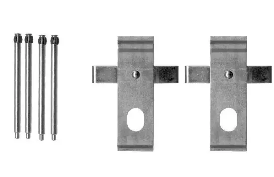 Zubehörsatz, Scheibenbremsbelag HELLA 8DZ 355 203-111 Bild Zubehörsatz, Scheibenbremsbelag HELLA 8DZ 355 203-111