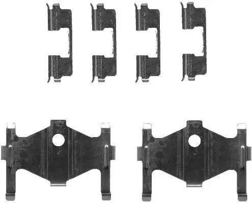 Zubehörsatz, Scheibenbremsbelag HELLA 8DZ 355 203-281 Bild Zubehörsatz, Scheibenbremsbelag HELLA 8DZ 355 203-281