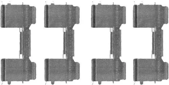 Zubehörsatz, Scheibenbremsbelag HELLA 8DZ 355 205-041 Bild Zubehörsatz, Scheibenbremsbelag HELLA 8DZ 355 205-041