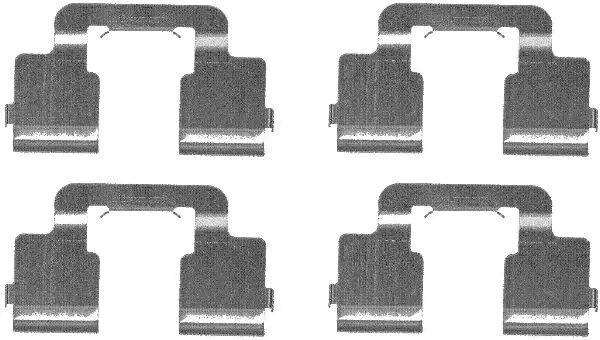 Zubehörsatz, Scheibenbremsbelag HELLA 8DZ 355 203-341