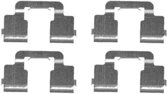 Zubehörsatz, Scheibenbremsbelag HELLA 8DZ 355 203-341 Bild Zubehörsatz, Scheibenbremsbelag HELLA 8DZ 355 203-341