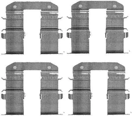 Zubehörsatz, Scheibenbremsbelag HELLA 8DZ 355 203-351