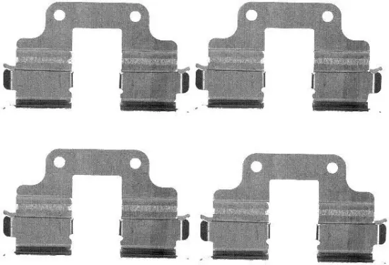 Zubehörsatz, Scheibenbremsbelag HELLA 8DZ 355 203-361 Bild Zubehörsatz, Scheibenbremsbelag HELLA 8DZ 355 203-361