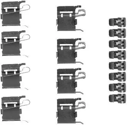 Zubehörsatz, Scheibenbremsbelag HELLA 8DZ 355 203-381