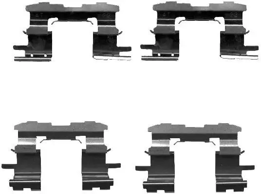 Zubehörsatz, Scheibenbremsbelag HELLA 8DZ 355 203-101 Bild Zubehörsatz, Scheibenbremsbelag HELLA 8DZ 355 203-101