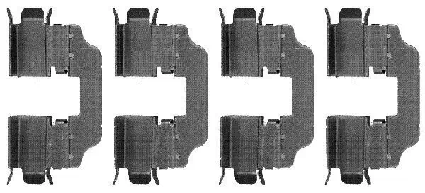 Zubehörsatz, Scheibenbremsbelag HELLA 8DZ 355 203-411