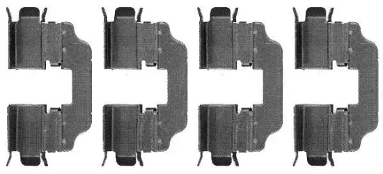 Zubehörsatz, Scheibenbremsbelag HELLA 8DZ 355 203-411 Bild Zubehörsatz, Scheibenbremsbelag HELLA 8DZ 355 203-411