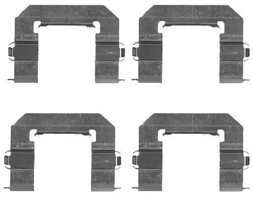 Zubehörsatz, Scheibenbremsbelag HELLA 8DZ 355 203-391