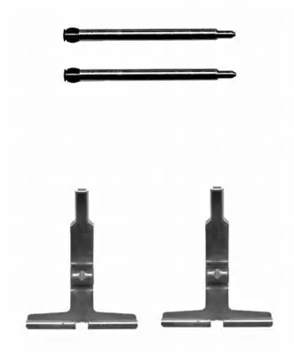 Zubehörsatz, Scheibenbremsbelag HELLA 8DZ 355 204-031 Bild Zubehörsatz, Scheibenbremsbelag HELLA 8DZ 355 204-031