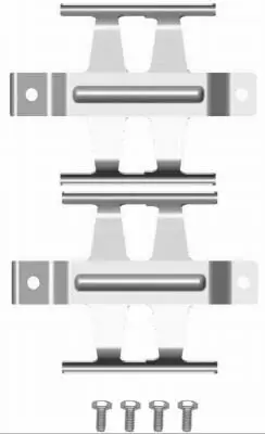 Zubehörsatz, Scheibenbremsbelag HELLA 8DZ 355 204-121 Bild Zubehörsatz, Scheibenbremsbelag HELLA 8DZ 355 204-121