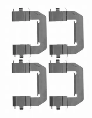 Zubehörsatz, Scheibenbremsbelag HELLA 8DZ 355 204-221