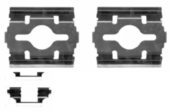 Zubehörsatz, Scheibenbremsbelag HELLA 8DZ 355 203-581 Bild Zubehörsatz, Scheibenbremsbelag HELLA 8DZ 355 203-581