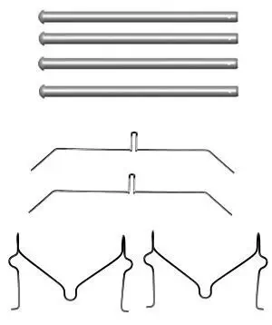 Zubehörsatz, Scheibenbremsbelag HELLA 8DZ 355 204-551 Bild Zubehörsatz, Scheibenbremsbelag HELLA 8DZ 355 204-551