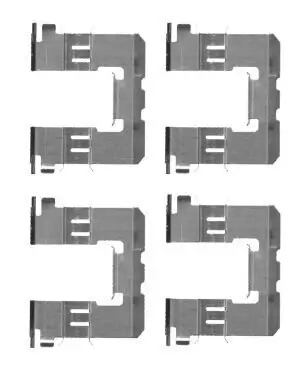 Zubehörsatz, Scheibenbremsbelag HELLA 8DZ 355 204-591 Bild Zubehörsatz, Scheibenbremsbelag HELLA 8DZ 355 204-591