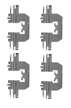 Zubehörsatz, Scheibenbremsbelag HELLA 8DZ 355 204-601 Bild Zubehörsatz, Scheibenbremsbelag HELLA 8DZ 355 204-601