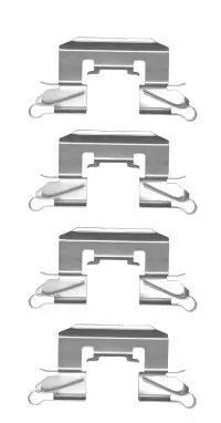 Zubehörsatz, Scheibenbremsbelag HELLA 8DZ 355 204-691 Bild Zubehörsatz, Scheibenbremsbelag HELLA 8DZ 355 204-691