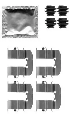 Zubehörsatz, Scheibenbremsbelag HELLA 8DZ 355 204-801 Bild Zubehörsatz, Scheibenbremsbelag HELLA 8DZ 355 204-801