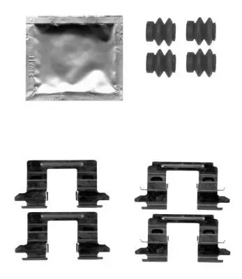 Zubehörsatz, Scheibenbremsbelag HELLA 8DZ 355 205-201 Bild Zubehörsatz, Scheibenbremsbelag HELLA 8DZ 355 205-201