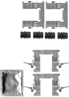 Zubehörsatz, Scheibenbremsbelag HELLA 8DZ 355 205-211 Bild Zubehörsatz, Scheibenbremsbelag HELLA 8DZ 355 205-211