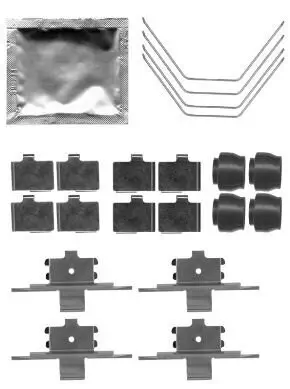 Zubehörsatz, Scheibenbremsbelag HELLA 8DZ 355 204-951 Bild Zubehörsatz, Scheibenbremsbelag HELLA 8DZ 355 204-951