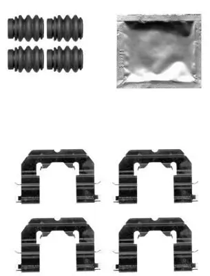 Zubehörsatz, Scheibenbremsbelag HELLA 8DZ 355 205-231 Bild Zubehörsatz, Scheibenbremsbelag HELLA 8DZ 355 205-231