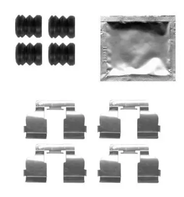 Zubehörsatz, Scheibenbremsbelag HELLA 8DZ 355 205-291 Bild Zubehörsatz, Scheibenbremsbelag HELLA 8DZ 355 205-291