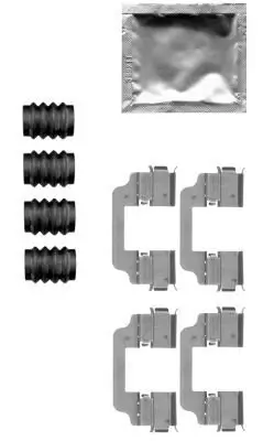 Zubehörsatz, Scheibenbremsbelag HELLA 8DZ 355 205-321 Bild Zubehörsatz, Scheibenbremsbelag HELLA 8DZ 355 205-321