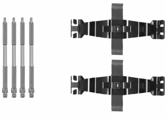 Zubehörsatz, Scheibenbremsbelag HELLA 8DZ 355 205-691 Bild Zubehörsatz, Scheibenbremsbelag HELLA 8DZ 355 205-691