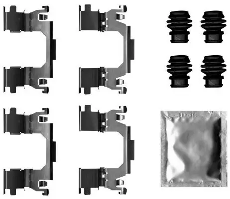 Zubehörsatz, Scheibenbremsbelag HELLA 8DZ 355 207-341 Bild Zubehörsatz, Scheibenbremsbelag HELLA 8DZ 355 207-341