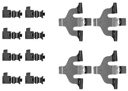 Zubehörsatz, Scheibenbremsbelag HELLA 8DZ 355 206-251 Bild Zubehörsatz, Scheibenbremsbelag HELLA 8DZ 355 206-251