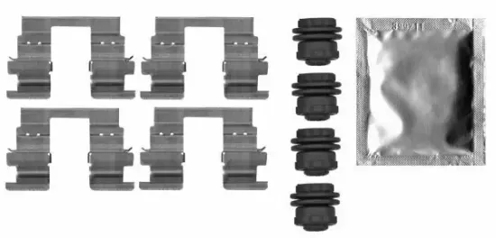 Zubehörsatz, Scheibenbremsbelag HELLA 8DZ 355 206-281 Bild Zubehörsatz, Scheibenbremsbelag HELLA 8DZ 355 206-281